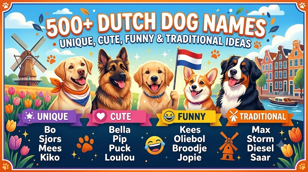 500+ Dutch Dog Names: Unique, Cute, Funny & Traditional Ideas