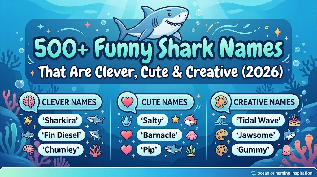 500+ Funny Shark Names That Are Clever, Cute & Creative (2026)
