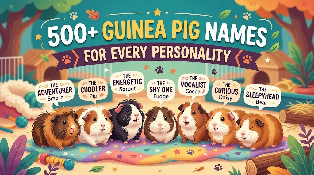500+ Guinea Pig Names for Every Personality