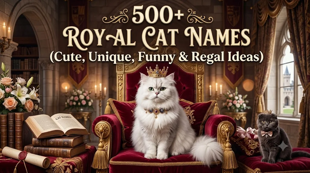 500+ Royal Cat Names (Cute, Unique, Funny & Regal Ideas)