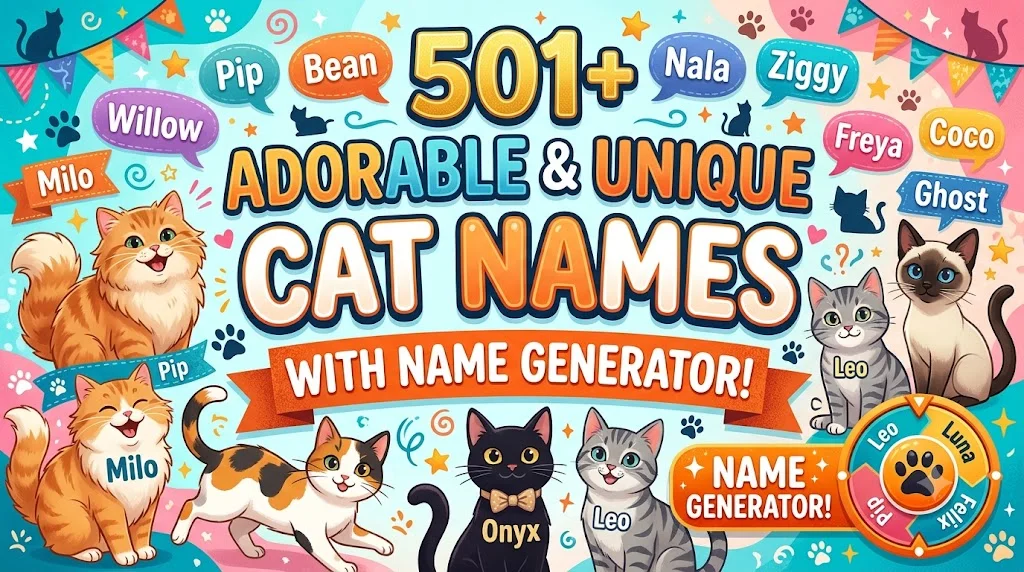 501+ Adorable & Unique Disney Cat Names With Name Generator