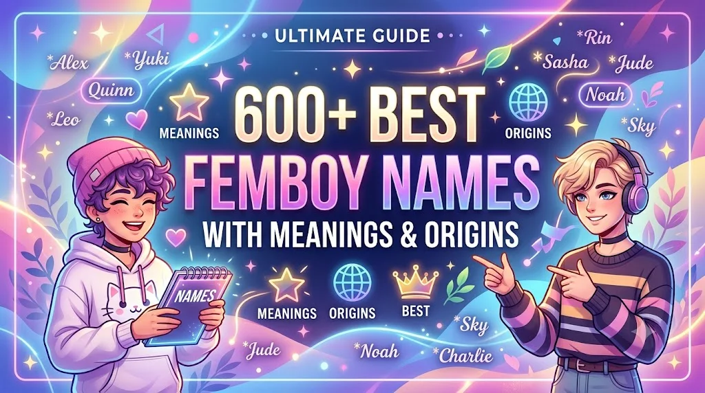 600+ Best Femboy Names with Meanings & Origins