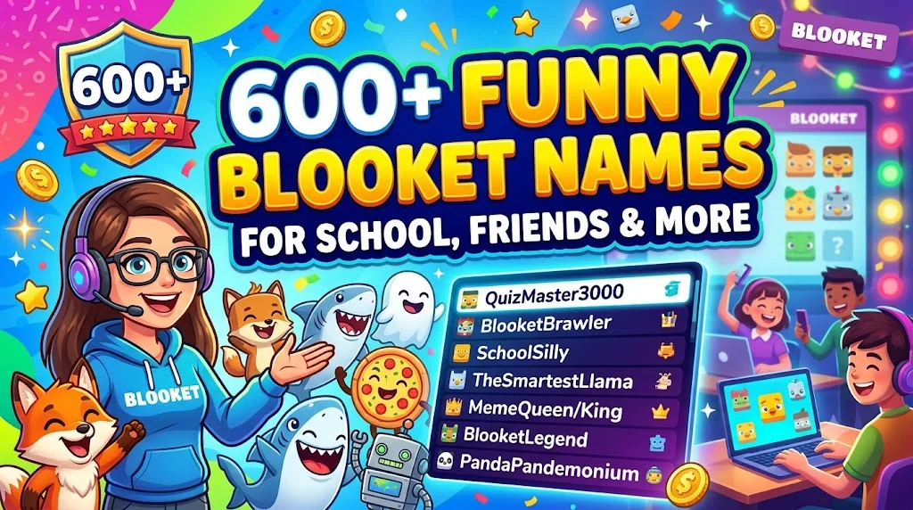 600+ Funny Blooket Names for School, Friends & More