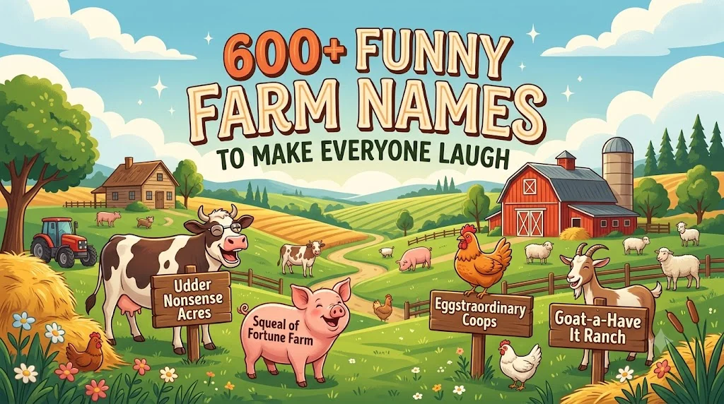 600+ Funny Farm Names to Make Everyone Laugh