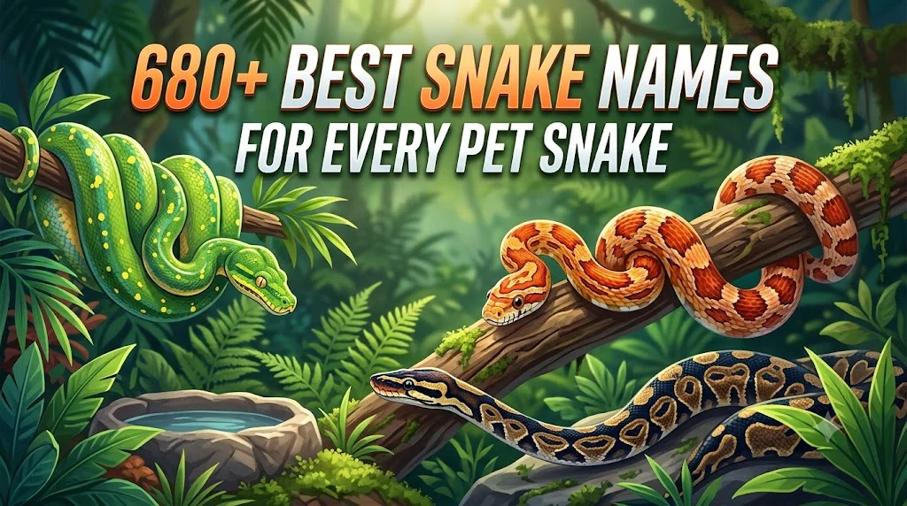 680+ Best Snake Names for Every Pet Snake