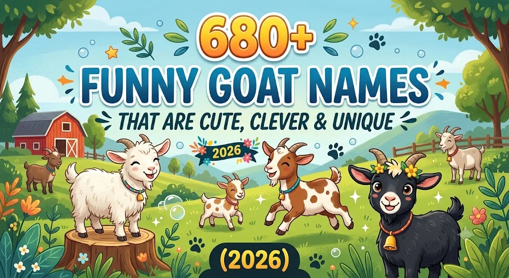 680+ Funny Goat Names That Are Cute, Clever & Unique (2026)