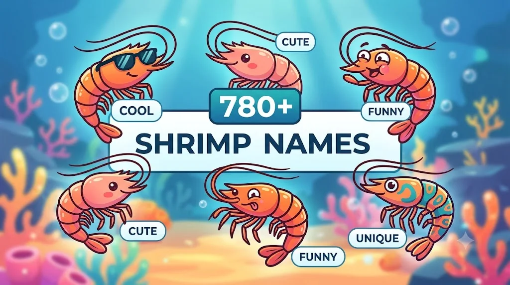 780+ Shrimp Names: Funny, Cute, Cool & Unique Ideas