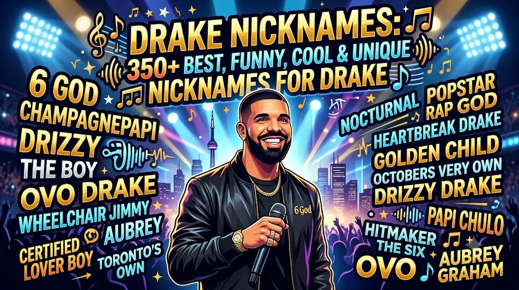 Drake Nicknames: 350+ Best, Funny, Cool & Unique Nicknames for Drake