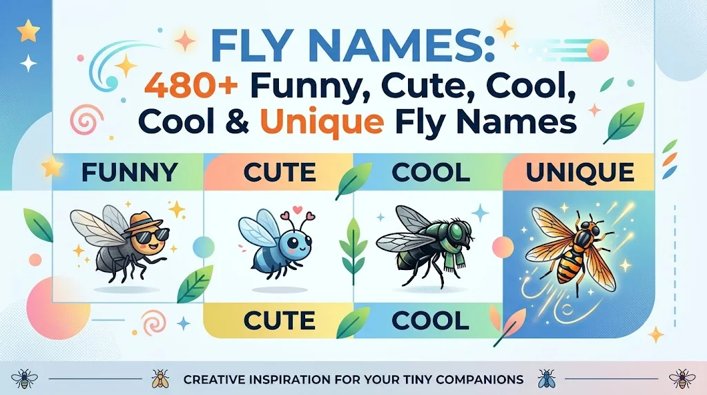 Fly Names: 480+ Funny, Cute, Cool & Unique Fly Names