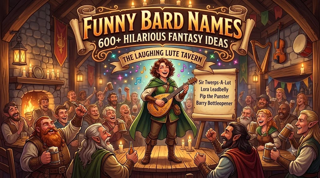 Funny Bard Names: 600+ Hilarious Fantasy Ideas