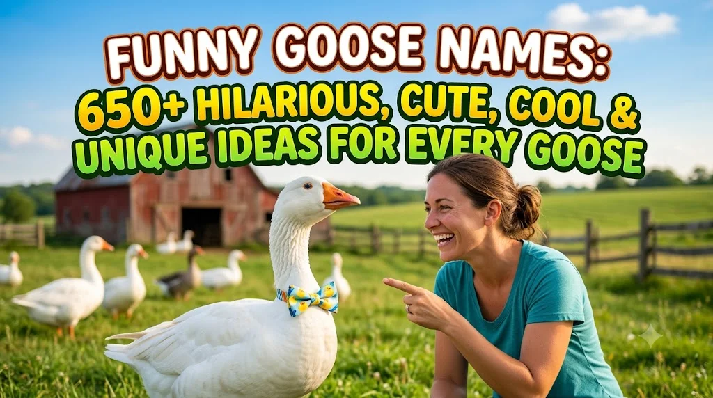 Funny Goose Names: 650+ Hilarious, Cute, Cool & Unique Ideas for Every Goose