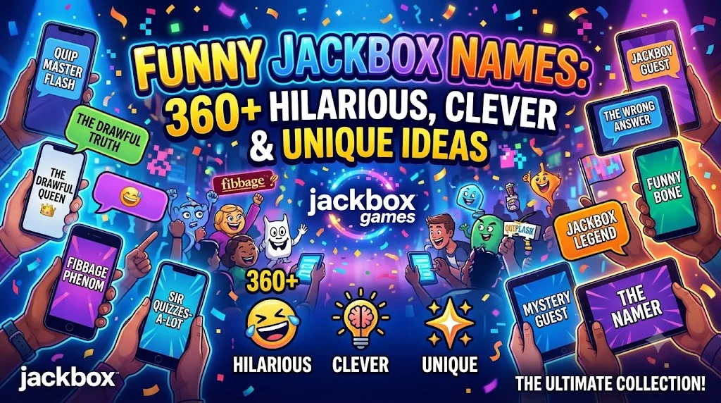 Funny Jackbox Names: 360+ Hilarious, Clever & Unique Ideas