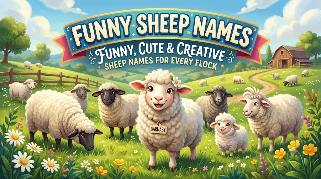 Funny Sheep Name: 900+ Funny, Cute & Creative Sheep Names for Every Flock