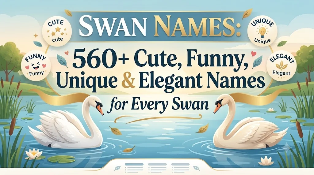 Swan Names: 560+ Cute, Funny, Unique & Elegant Names for Every Swan