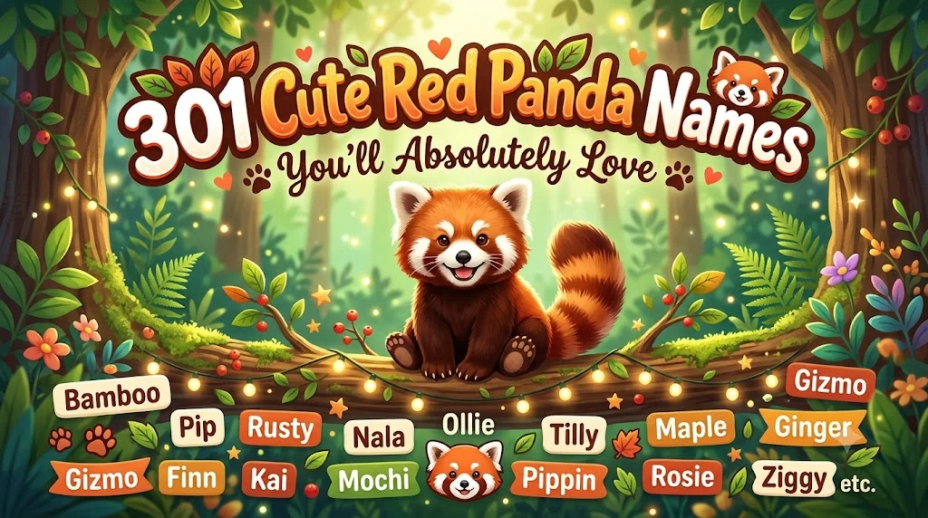 301 Cute Red Panda Names You'll Absolutely Love 