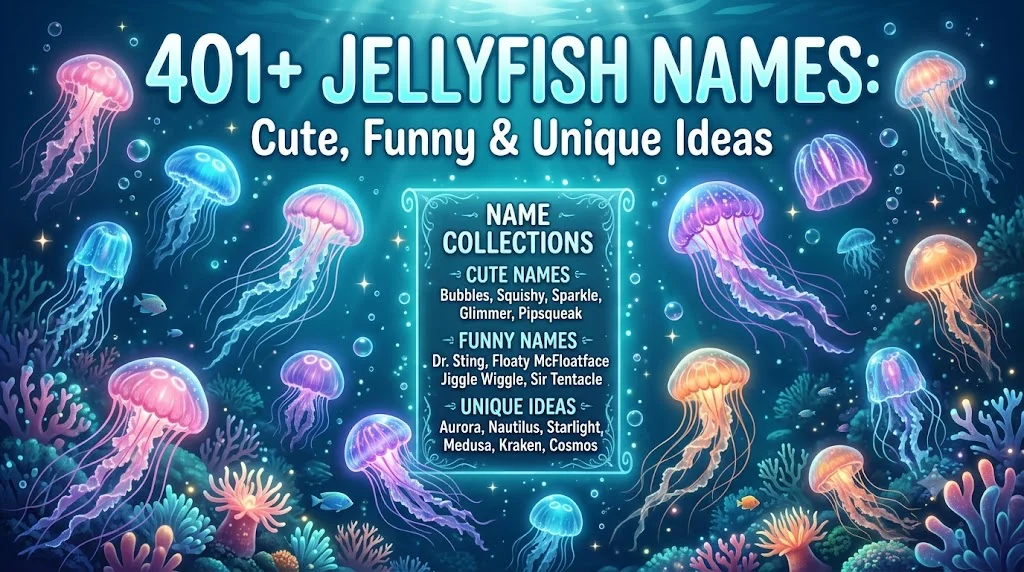 401+ Jellyfish Names: Cute, Funny & Unique Ideas 