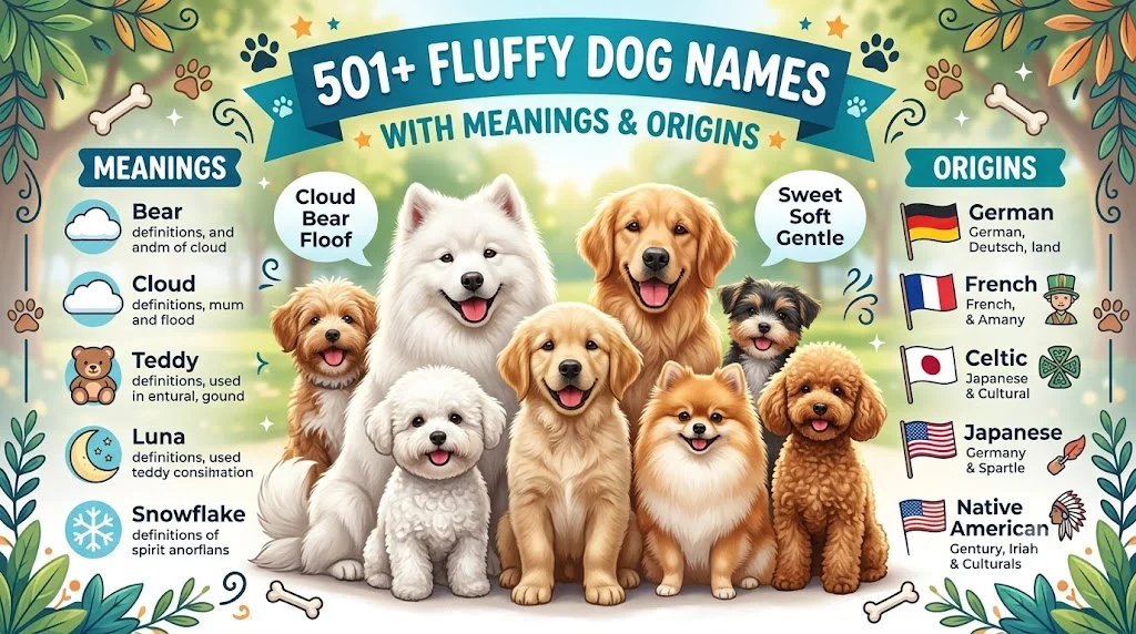 501+ Fluffy Dog Names with Meanings & Origins 