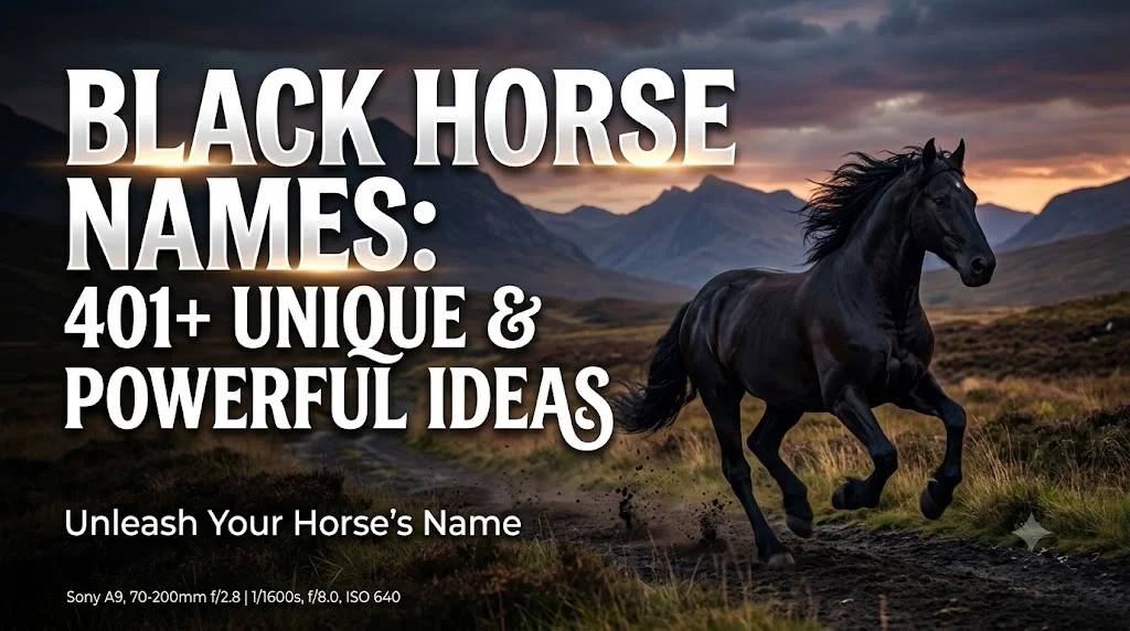 Black Horse Names: 401+ Unique & Powerful Ideas 